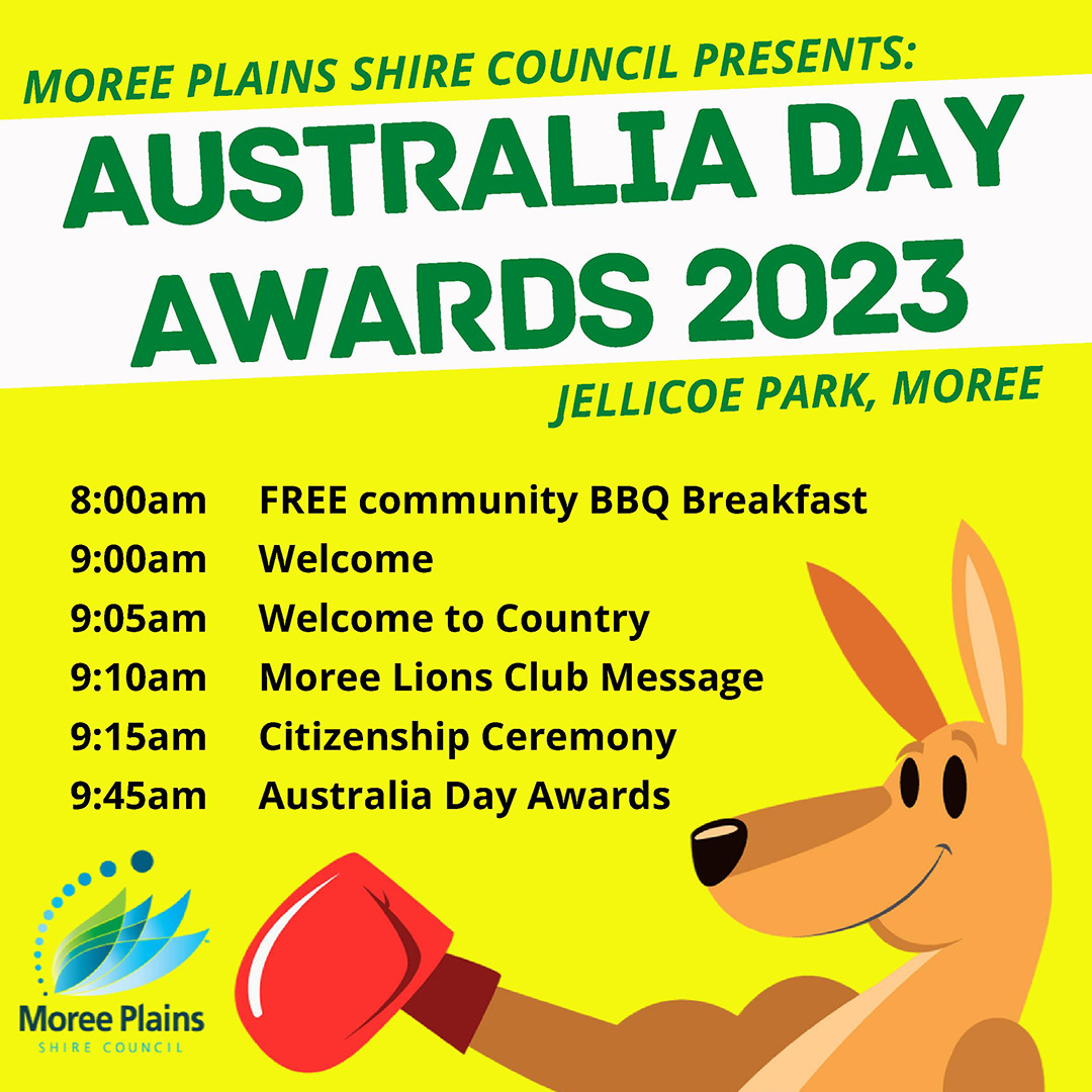 Moree Plains Shire Council Australia Day Public Holiday Event and